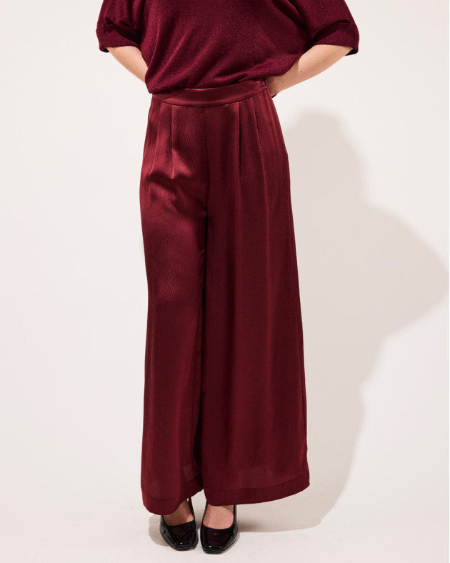 Pantalon Swan bordeaux