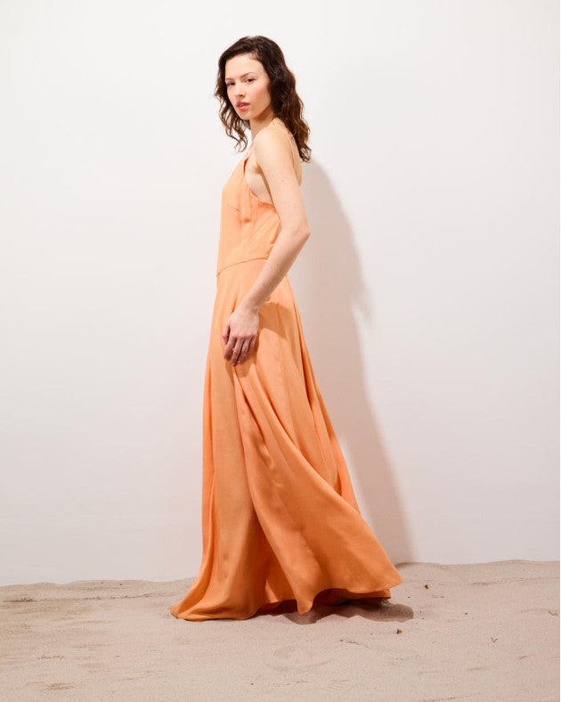 Robe Marceau orange pastel