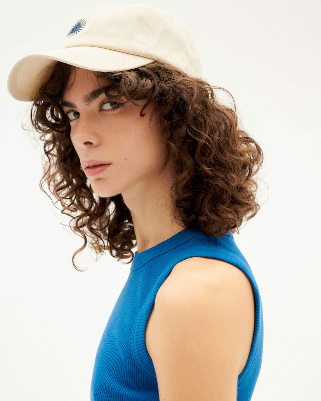 Top juliette bleu indigo